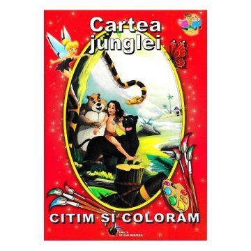 Cartea junglei - Citim si coloram (Steaua Nordului)