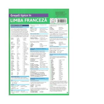 Pliant Greseli tipice in limba franceza (Booklet)
