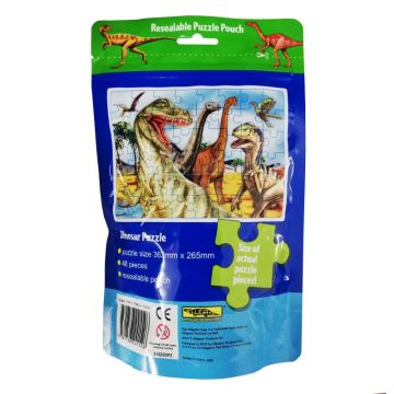 Puzzle Bag Dinosaur - Puzzle in punga resigilabila - Dinozauri (3152/DIPZ)