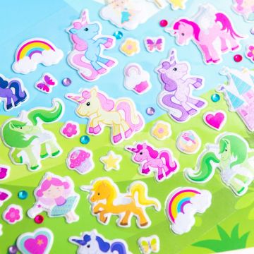 Unicorn Puffy Sticker Set (3259/UNPY)