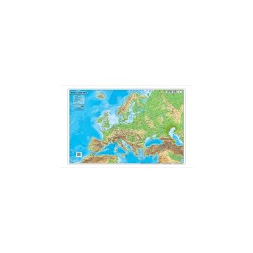 Harta fizica si administrativa a Europei - 50 x 70 cm (Aquila)