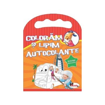 Activitati distractive. Coloram si lipim cu autocolante (Aramis)