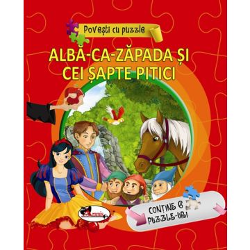 Alba ca zapada si cei sapte pitici – Poveste cu puzzle (Aramis)