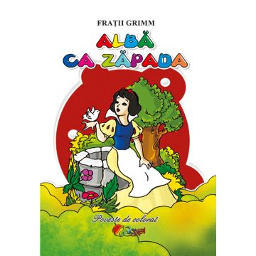 Alba ca Zapada. Poveste de colorat (Cartex)