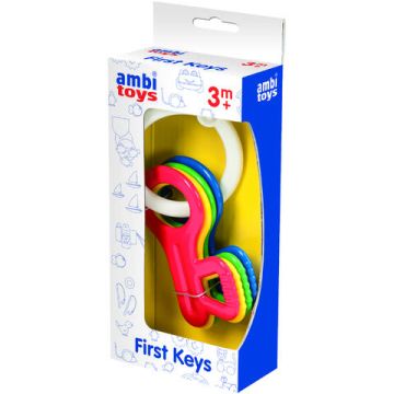 AMBI TOYS Jucarie dentitie - Cheite colorate