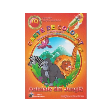Animale din jungla - Carte de colorat si activitati practice (Steaua Nordului)