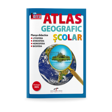 Atlas geografic scolar. Planse didactice (CD Press)