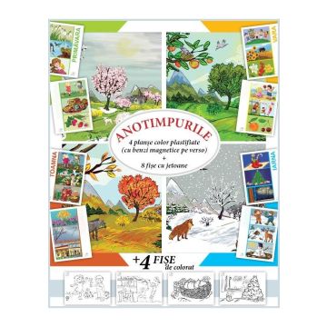  ANOTIMPURILE - Set planse A4 (Caba)