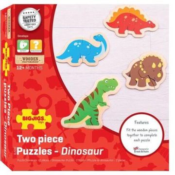 BigJigs Puzzle din lemn - Dinozauri