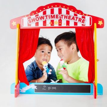 BigJigs Teatru de papusi din lemn