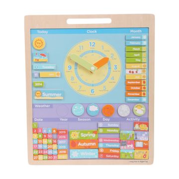 BigJigs Vremea - Calendar magnetic in limba engleza 