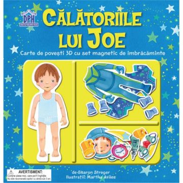 CALATORIILE LUI JOE - CARTE DE POVESTI 3D CU MAGNET SI JUCARIE