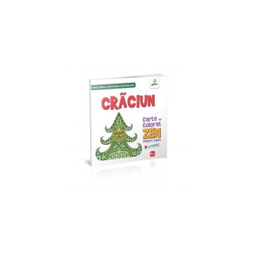 Carte de colorat ZEN pentru copii. Craciun