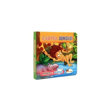 Cartea Junglei - poveste cu puzzle