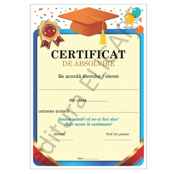 Certificat de absolvire (Elicart)