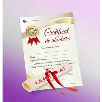 Certificat de absolvire elev 2026