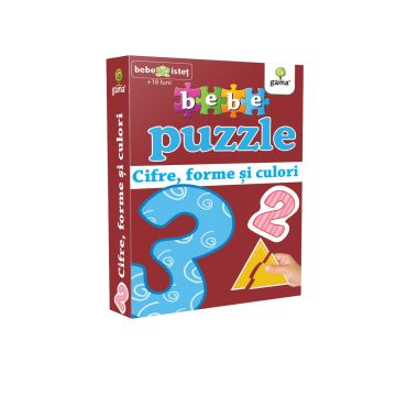 Cifre, forme si culori - Bebe puzzle (Gama)