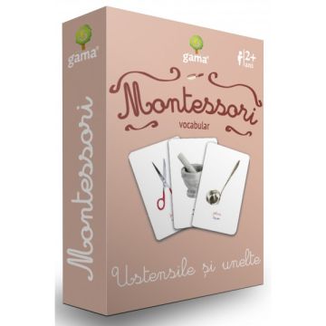  Ustensile si unelte- CARTI DE JOC MONTESSORI (Gama)