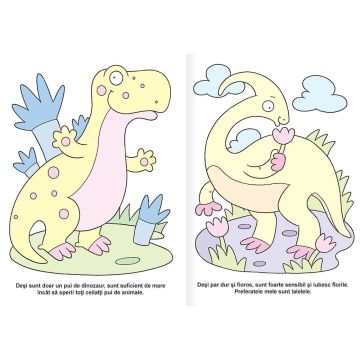 Dinozauri - carte de colorat magica (Kreativ)