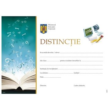 Distinctie la Matematica si Stiinte (diploma)