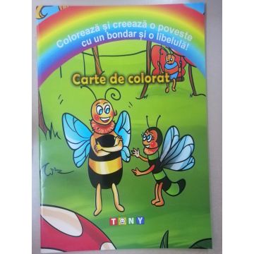 Poveste cu un bondar si o libelula- carte de colorat (Ars libri)