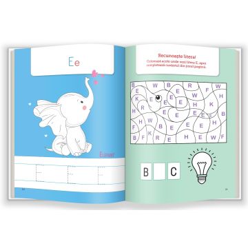 Carte de colorat si activitati cu litere (EduColor) (Gama)