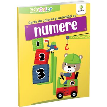 Carte de colorat si activitati cu numere (EduColor) (Gama)
