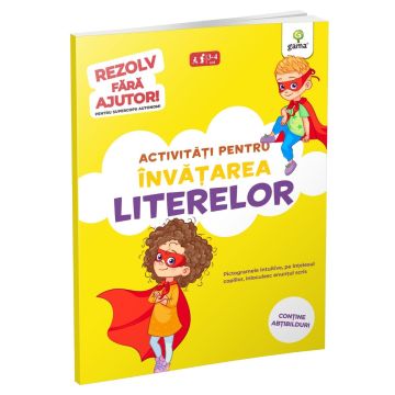 Activitati pentru invatarea literelor • 3-5 ani (Rezolv fara ajutor) (Gama)