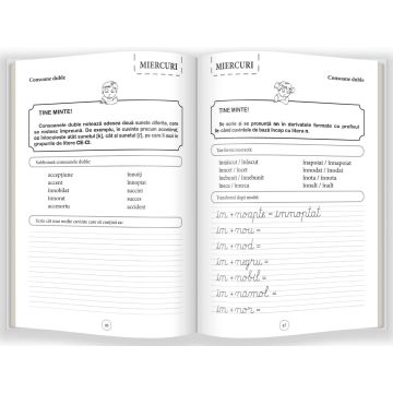 Scriere si grupuri de litere • clasele I-II (EXERSEZ 10 MINUTE PE ZI) (Gama)