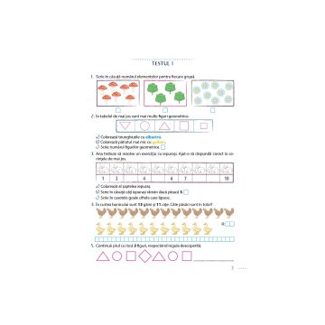 Teste de evaluare - Matematica si explorarea mediului clasa I (Kreativ)