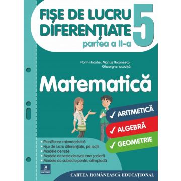 Fise de lucru diferentiate. Matematica. Clasa a V-a. Partea a II-a (Cartea Romaneasca Educational)