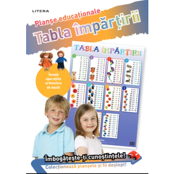 Tabla impartirii. Planse educationale (Litera)