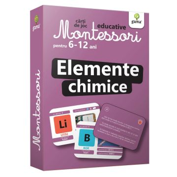Elemente chimice (Carti de joc Montessori pentru 6-12 ani) (Gama)