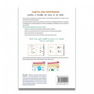 Caietul meu Montessori pentru a invata sa scriu si sa citesc (DPH)