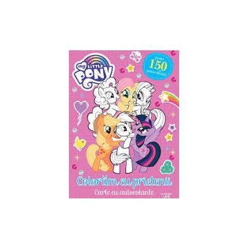 My Little Pony. Coloram cu prietenii. Carte cu autocolante (Litera)