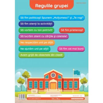 Regulile grupei - plansa didactica A3 (Diana)