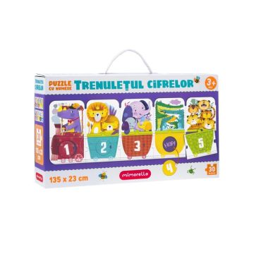  Joc educativ - Puzzle Mimorello - Trenuletul cifrelor (Kreativ)