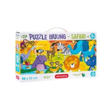 Joc educativ - Puzzle Lung Mimorello - Safari (Kreativ)