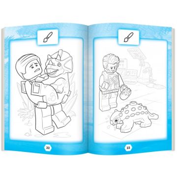E fun sa colorezi - Jurassic World (carte de colorat cu abtibilduri) (Gama)