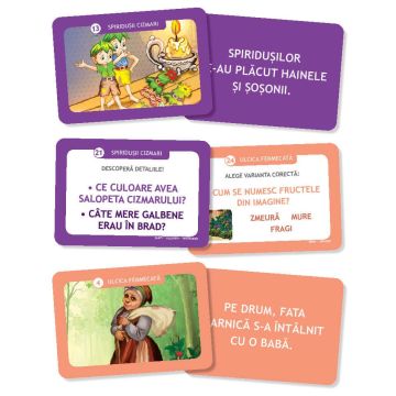 Carduri pentru invatarea citirii. Spiridusii cizmari • Ulcica fermecata (Gama)