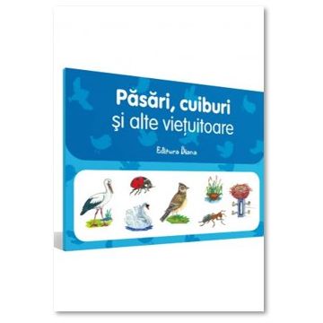 Mapa pasari - Cuiburi si alte vietuitoare (Diana)