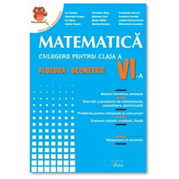 Matematica - culegere pentru clasa a VIa-a (pe spira metalica) (Caba)