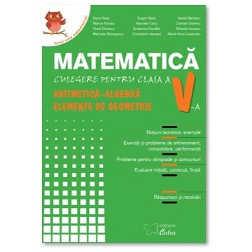 Mamtematica - culegere pentru clasa a V-a (pe spira metalica) (Caba)