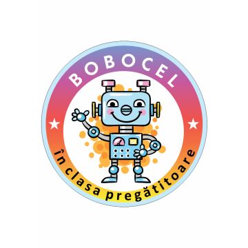 Insigna rotunda Bobocel - robotel (Elicart)