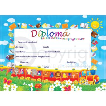 Diploma de Absolvire clasa pregatitoare 1 2025 (Joy)