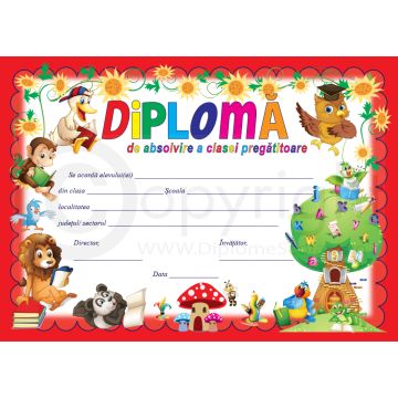 Diploma de Absolvire clasa pregatitoare 2 2025 (Joy)