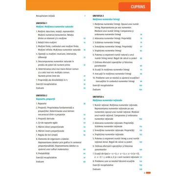 Manual Matematica. Clasa a VI-a (Booklet)