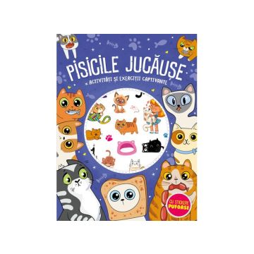 Pisicile jucause - stickere pufoase (Kreativ)
