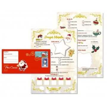 Scrisoare pentru Mos Craciun + plic personalizat (Sinapsis)