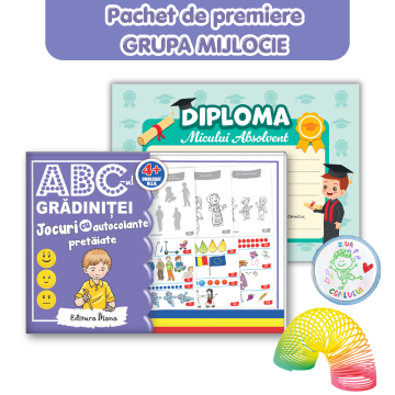 Pachet de premiere pentru gradinita, 4-5 ani + jucarie 2026 (Diana)